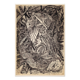 Diffrakterad (cavern dweller) fototryck