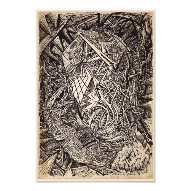 Diffrakterad (cavern dweller) fototryck (Framsidan)