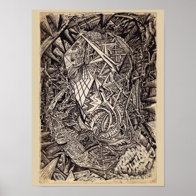 Diffrakterad (cavern dweller) poster (Framsidan)