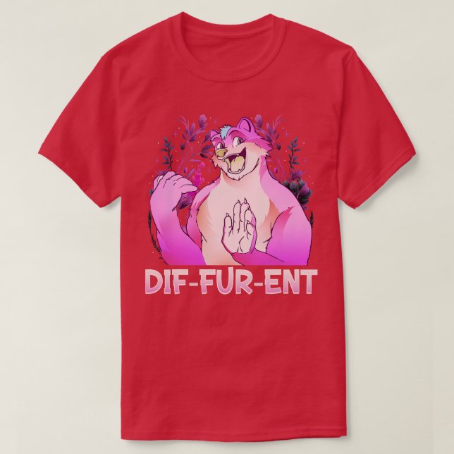 DifFurEnt I Fandom I Hårig Cosplay 1 T Shirt (Design framsida)