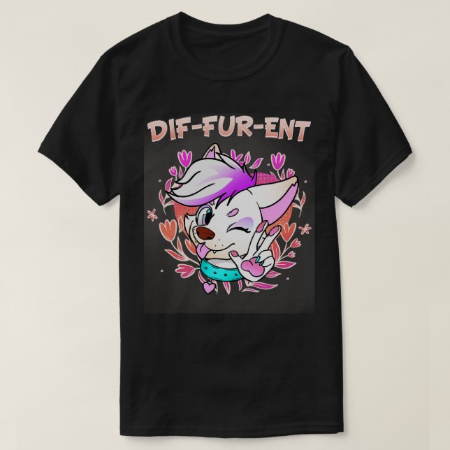 DifFurEnt I Fandom I Hårig Cosplay 6 T Shirt (Design framsida)