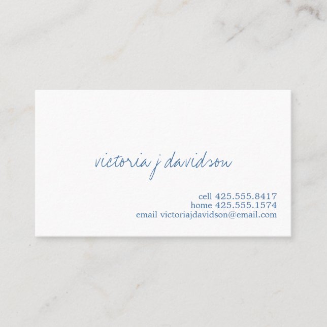 Dig enkelt telefonkort (Framsida)