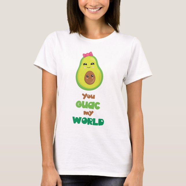 Dig Guac min världsavokadovits T Shirt (Framsida)