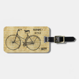 Dig gult för cykel för positiva cykeljämliken bagagebricka