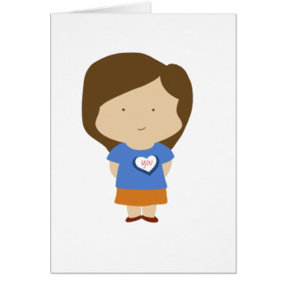 Dig hjärta hälsningskort