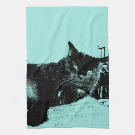 Dig Look'n på mig, Katt-robins äggblått Kökshandduk