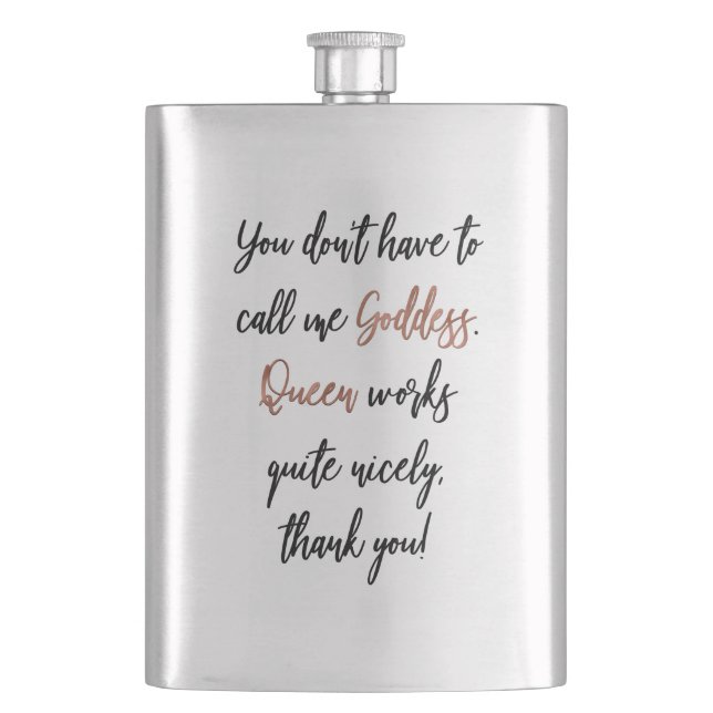 Dig majappell mig gudinna. Drottningen fungerar Fickplunta (Framsidan)