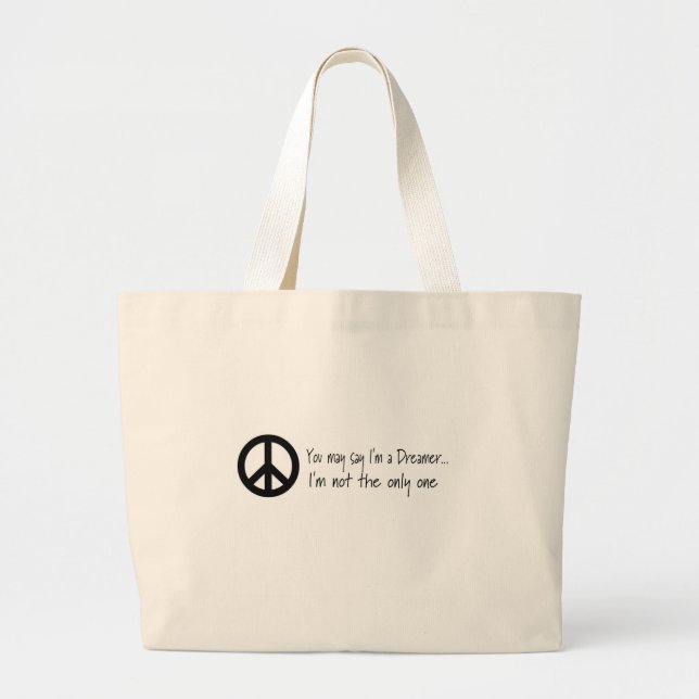 Dig majnågot att säga mig förmiddag en drömmare jumbo tygkasse (Framsidan)