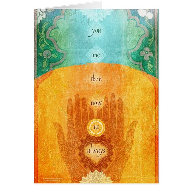 Dig mig därefter nu oss alltid hälsningskort (Framsidan)