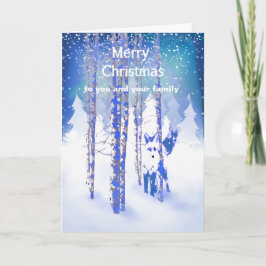 Dig och din för Versejul för familj beställnings- Helgkort