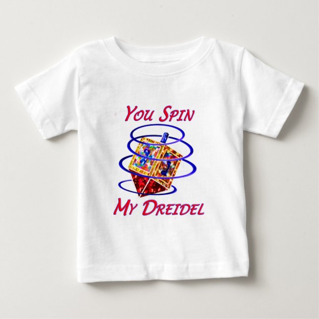 Dig snurrande min Dreidel T Shirt (Framsida)