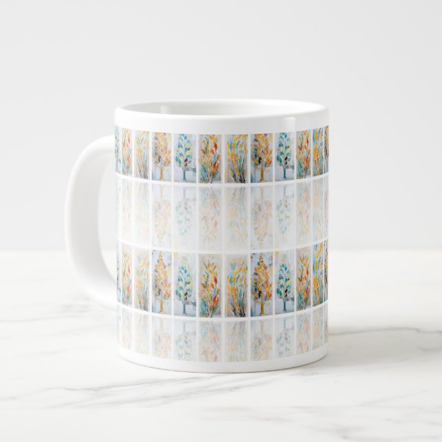 DigAI Golden Jubilee Botanicals Tile Jumbo Mug Jumbo Mugg (Framsida vänster)