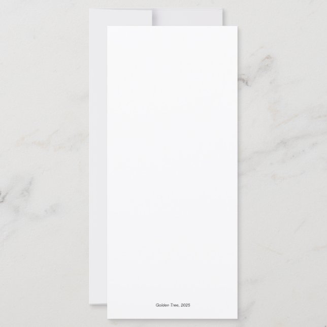 DigAI Golden Jubilee Golden Träd Card (Baksida)