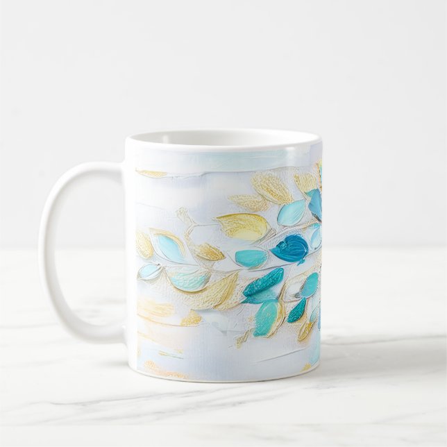 DigAI Sea Foam Bloom Mug Kaffemugg (Vänster)
