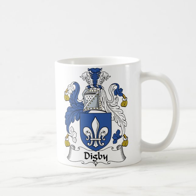 Digby familjvapensköld kaffemugg (Höger)
