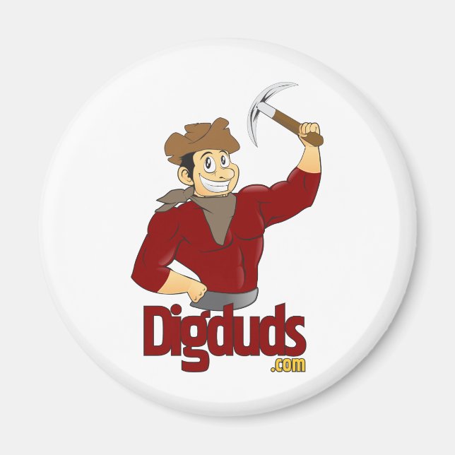 DigDuds.com Logotyp Magnet (Framsidan)