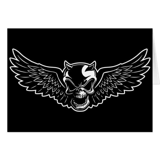 Digerdödenskalle Hälsningskort (Framsidan Horizontal)