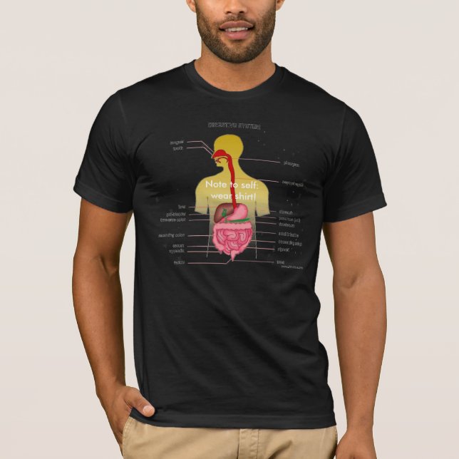 Digestivkexsystemet, testar dag? tee shirt (Framsida)