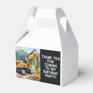 Digger Birthday för byggutrustning för grävmaskine Presentaskar