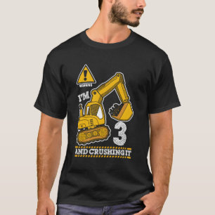 Digger Builder för bygg-Lastbil 3Rd 3 T Shirt