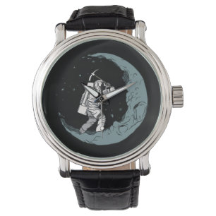 Diggeraren Astronaut Måne Armbandsur