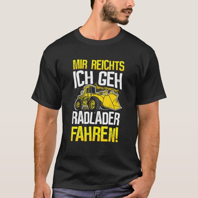 Diggeraren Loader Whee (startsida för hjulladdning T Shirt (Framsida)