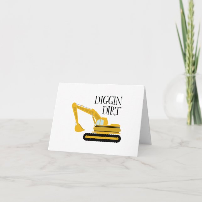 Diggin Dirt Tack Kort (Framsida)