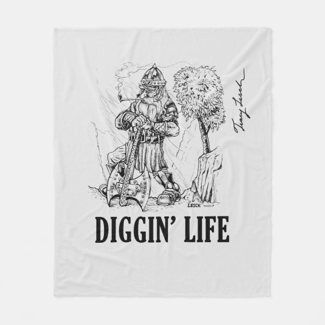 Diggin' Life Fleecefilt (Framsidan)