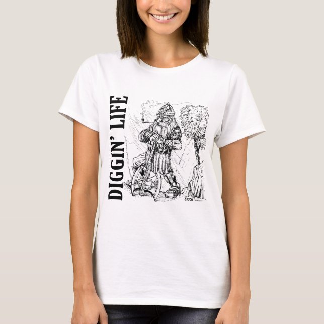 Diggin' Life Kvinnlig T-Shirt (Framsida)
