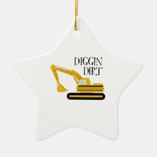 Diggin smuts julgransprydnad keramik