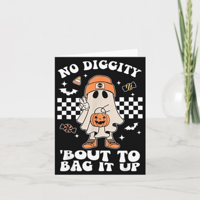 Diggity är på väg att förpacka Halloween kuslig sp Kort (Framsida)