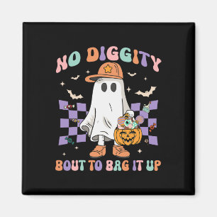 Diggity Bout för att stoppa upp det i Cute Ghost H Magnet