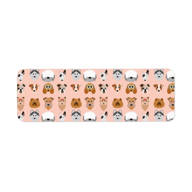 Diggity Do Hund Returadress Etikett (Framsidan)