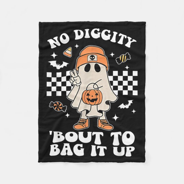 Diggity ska precis baka ihop en Halloween kuslig s Fleecefilt (Framsidan)