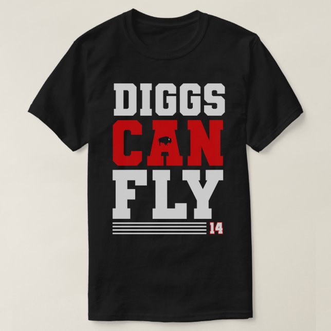 Diggs kan flyga Buffalo T Shirt (Design framsida)