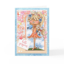 Digi Doodles Hej Gorgous Greeting Card