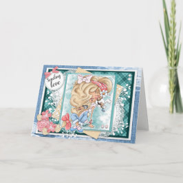 Digi Doodles som skickar hälsningskort för Kärlek Kort