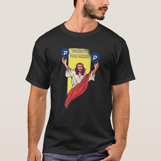 Digibyte Dgb Crypto har ökat kryptocurrency Jesu T Shirt (Framsida)