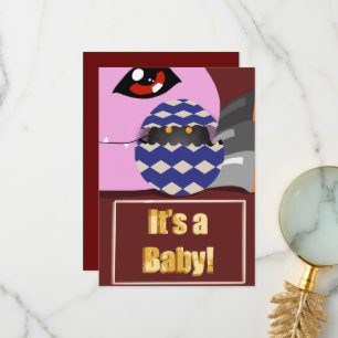 Digimon Baby Shower-kort Tack Kort