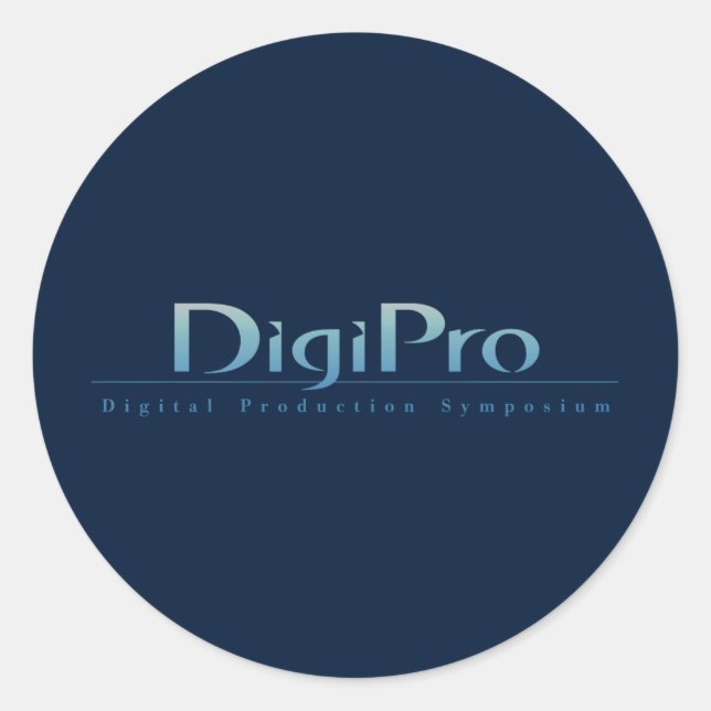 DigiPro Round Sticker Runt Klistermärke (Framsida)