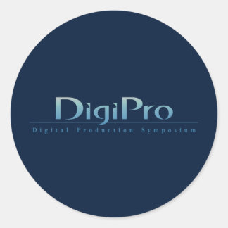 DigiPro Round Sticker Runt Klistermärke
