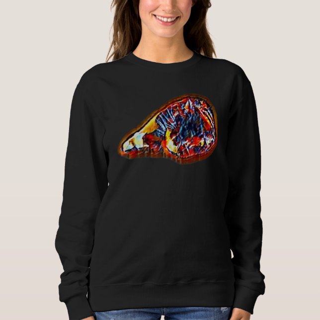 Digital Abstract Painting Of A Cat 6 T Shirt (Framsida)