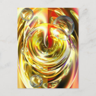 Digital Abstrakt Art Vykort