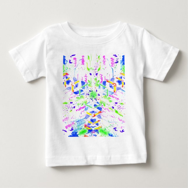 Digital abstrakt konst vi kallar den     kaosT-Shi T Shirt (Framsida)