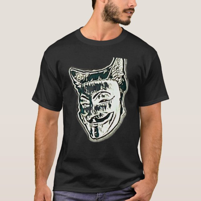 Digital abstrakt målning av en katt 33 t shirt (Framsida)