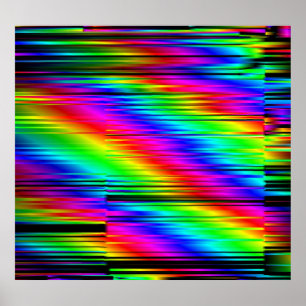 Digital Abstrakt: Multifärgadens grafikdesign. Poster