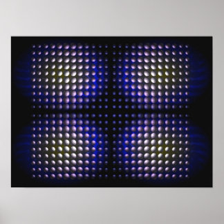 Digital abstrakt Op-art Supernatural Appearance Poster