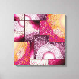 Digital Abstrakt Stipple Art Canvas