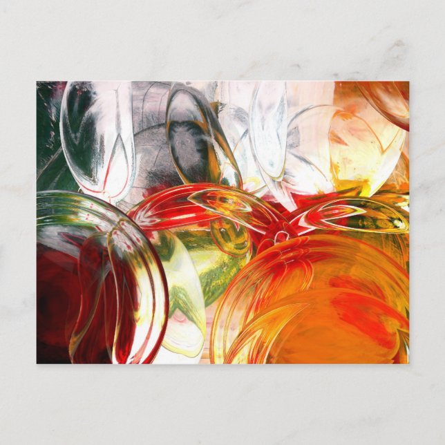 Digital Abstrakt Vykort (Framsida)