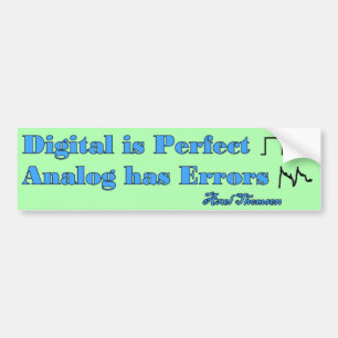 Digital är perfekt bildekal